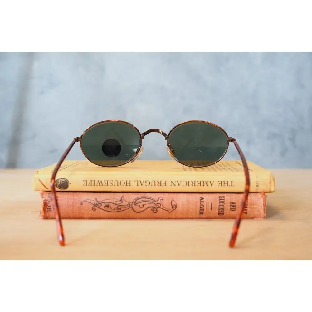 Vintage 1990s Y2K Sunglasses NOS Oval Multicolor Goth Grunge Retro Outdoor